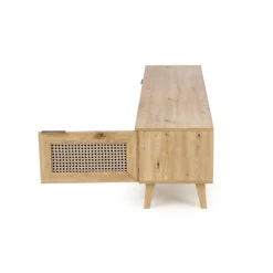 BORNEO TV bord 150 cm - Artisan eg / Sort