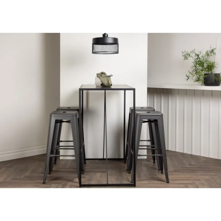 Brea Spisebordssæt - Sort og Mørkegrå