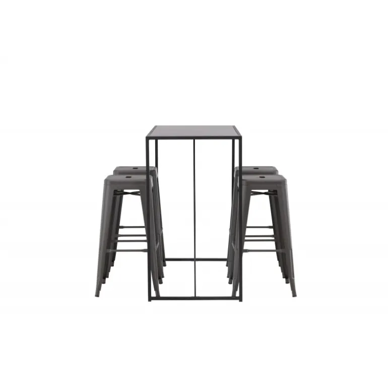 Brea Spisebordssæt - Sort og Mørkegrå