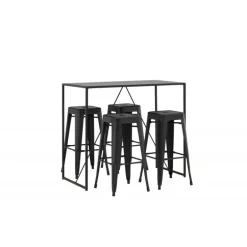 Brea t Spisebordssæt - Sort