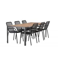 Break Loungesæt - Havemøbelsæt - Sort,Natur