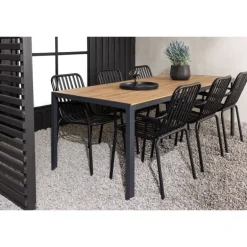 Break Loungesæt - Havemøbelsæt - Sort,Natur