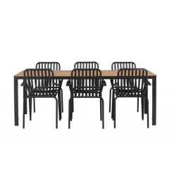 Break Loungesæt - Havemøbelsæt - Sort,Natur