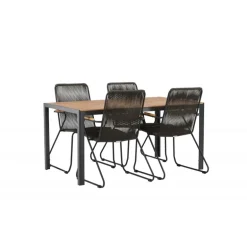 Break Loungesæt - Havemøbelsæt - Sort,Natur