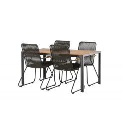 Break Loungesæt - Havemøbelsæt - Sort,Natur