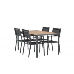 Break Loungesæt - Havemøbelsæt - Sort,Natur