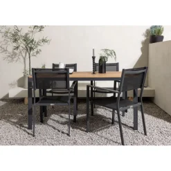 Break Loungesæt - Havemøbelsæt - Sort,Natur