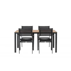 Break Loungesæt - Havemøbelsæt - Sort,Natur