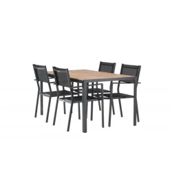 Break Loungesæt - Havemøbelsæt - Sort,Natur