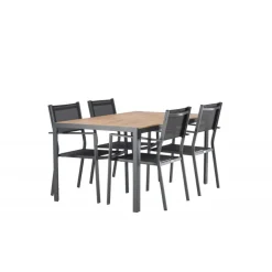 Break Loungesæt - Havemøbelsæt - Sort,Natur