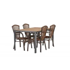 Break Loungesæt - Havemøbelsæt - Brun,Natur