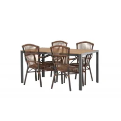 Break Loungesæt - Havemøbelsæt - Brun,Natur