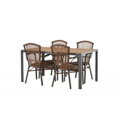 Break Loungesæt - Havemøbelsæt - Brun,Natur