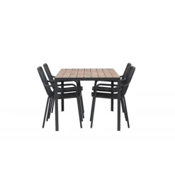 Break Loungesæt - Havemøbelsæt - Sort,Natur