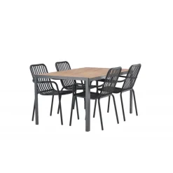 Break Loungesæt - Havemøbelsæt - Sort,Natur