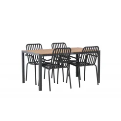 Break Loungesæt - Havemøbelsæt - Sort,Natur