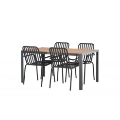 Break Loungesæt - Havemøbelsæt - Sort,Natur