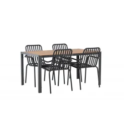 Break Loungesæt - Havemøbelsæt - Sort,Natur