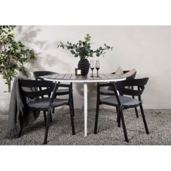 Break Rund Loungesæt - Havemøbelsæt - Grå,Hvid