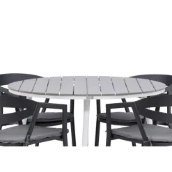 Break Rund Loungesæt - Havemøbelsæt - Grå,Hvid