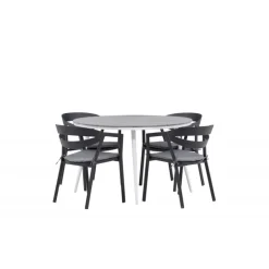 Break Rund Loungesæt - Havemøbelsæt - Grå,Hvid