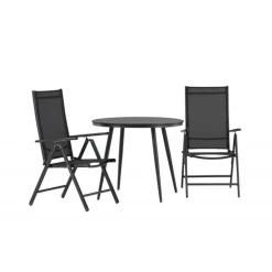 Break Rund Loungesæt - Havemøbelsæt - Sort