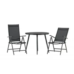 Break Rund Loungesæt - Havemøbelsæt - Sort