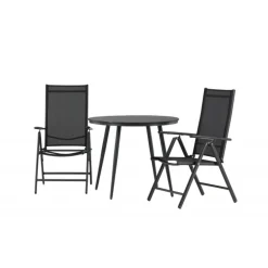 Break Rund Loungesæt - Havemøbelsæt - Sort