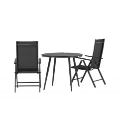 Break Rund Loungesæt - Havemøbelsæt - Sort