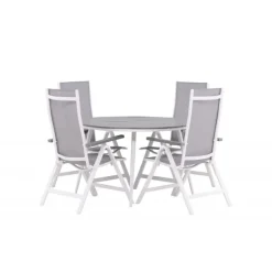 Break Rund Loungesæt - Havemøbelsæt - Grå,Hvid