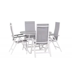 Break Rund Loungesæt - Havemøbelsæt - Grå,Hvid