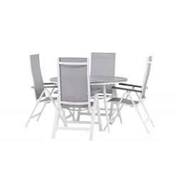 Break Rund Loungesæt - Havemøbelsæt - Grå,Hvid