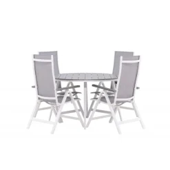 Break Rund Loungesæt - Havemøbelsæt - Grå,Hvid