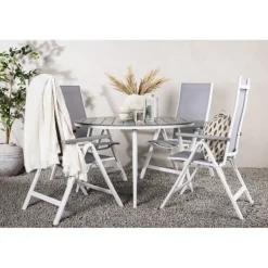 Break Rund Loungesæt - Havemøbelsæt - Grå,Hvid