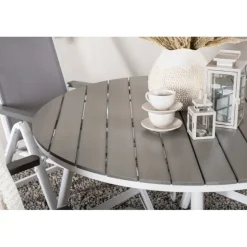 Break Rund Loungesæt - Havemøbelsæt - Grå,Hvid