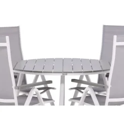 Break Rund Loungesæt - Havemøbelsæt - Grå,Hvid