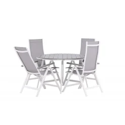 Break Rund Loungesæt - Havemøbelsæt - Grå,Hvid