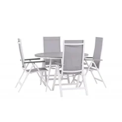 Break Rund Loungesæt - Havemøbelsæt - Grå,Hvid