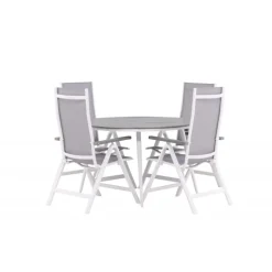 Break Rund Loungesæt - Havemøbelsæt - Grå,Hvid