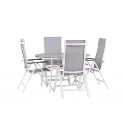 Break Rund Loungesæt - Havemøbelsæt - Grå,Hvid