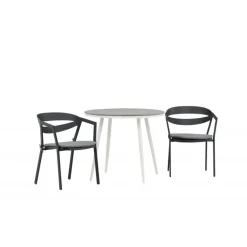 Break Rund Loungesæt - Havemøbelsæt - Grå,Hvid