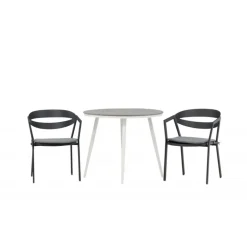 Break Rund Loungesæt - Havemøbelsæt - Grå,Hvid