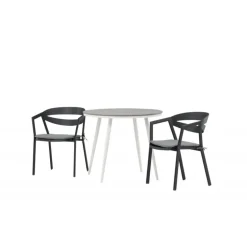 Break Rund Loungesæt - Havemøbelsæt - Grå,Hvid