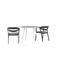 Break Rund Loungesæt - Havemøbelsæt - Grå,Hvid