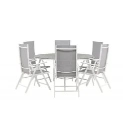 Break Rund Loungesæt - Havemøbelsæt - Grå,Hvid