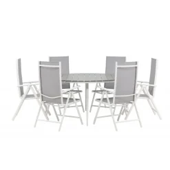 Break Rund Loungesæt - Havemøbelsæt - Grå,Hvid