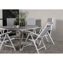 Break Rund Loungesæt - Havemøbelsæt - Grå,Hvid