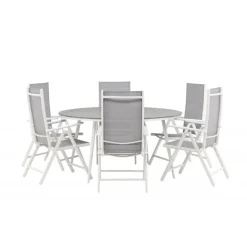 Break Rund Loungesæt - Havemøbelsæt - Grå,Hvid