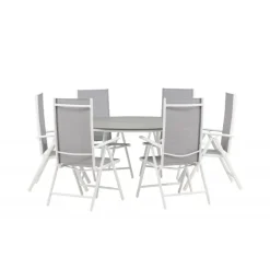 Break Rund Loungesæt - Havemøbelsæt - Grå,Hvid