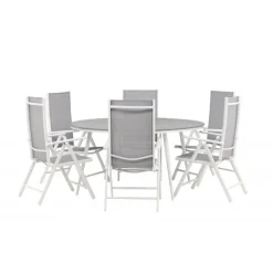 Break Rund Loungesæt - Havemøbelsæt - Grå,Hvid